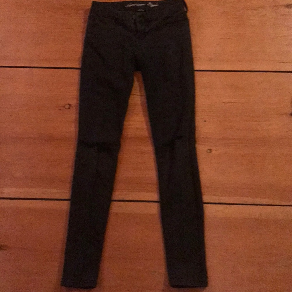 BLACK AMERICAN EAGLE SKINNY STRETCH JEANS